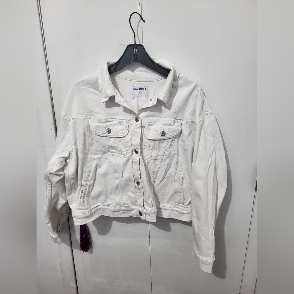 Old Navy White Denim Jacket